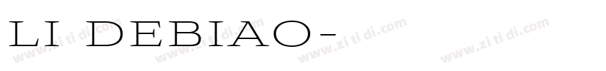 li debiao字体转换